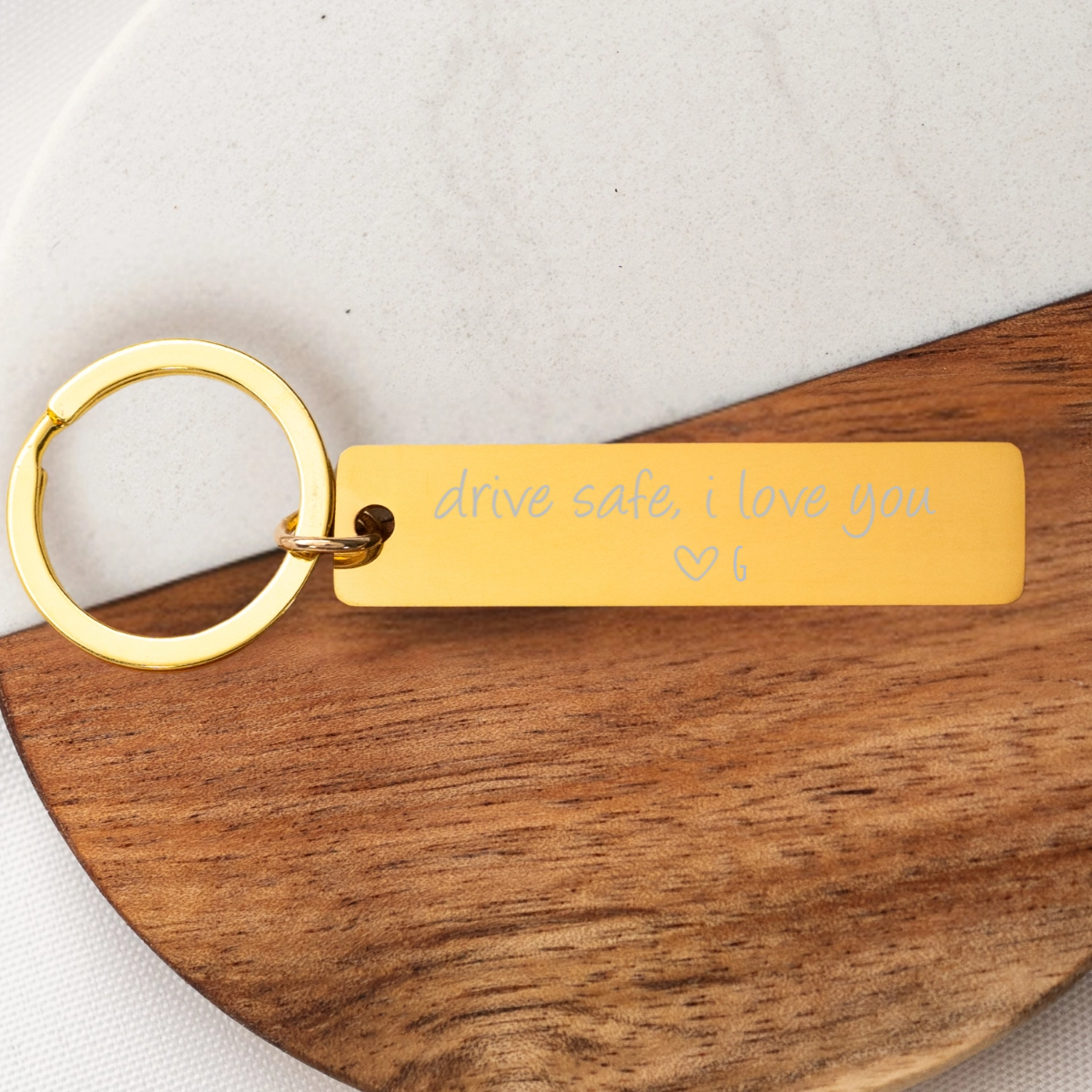 Personalized Drive Safe Keychains