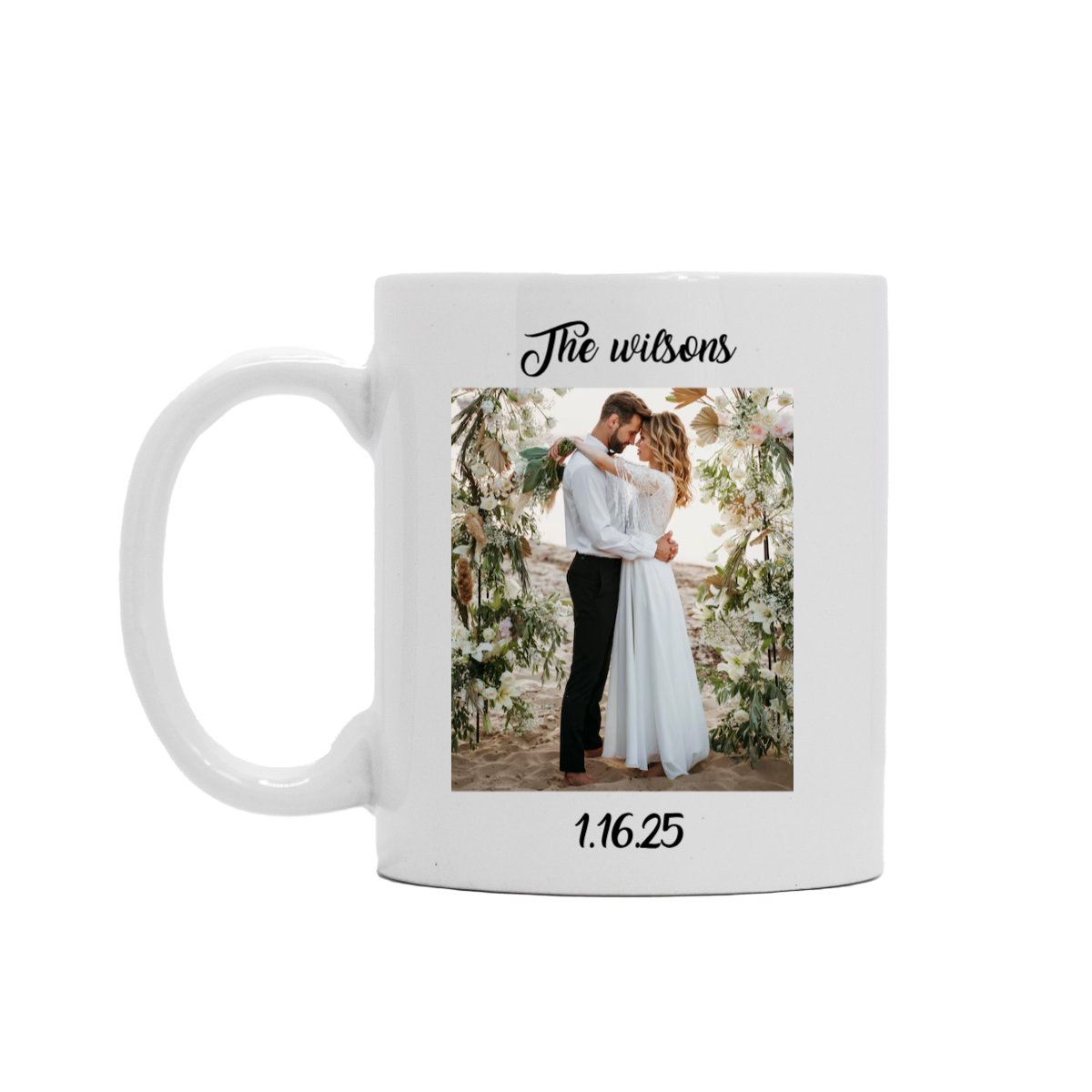 Custom Photo Mug With Text