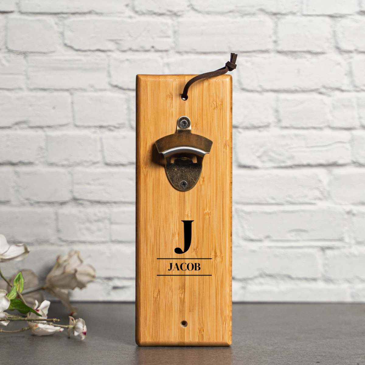 Personalized Wall Mount Bottle Opener