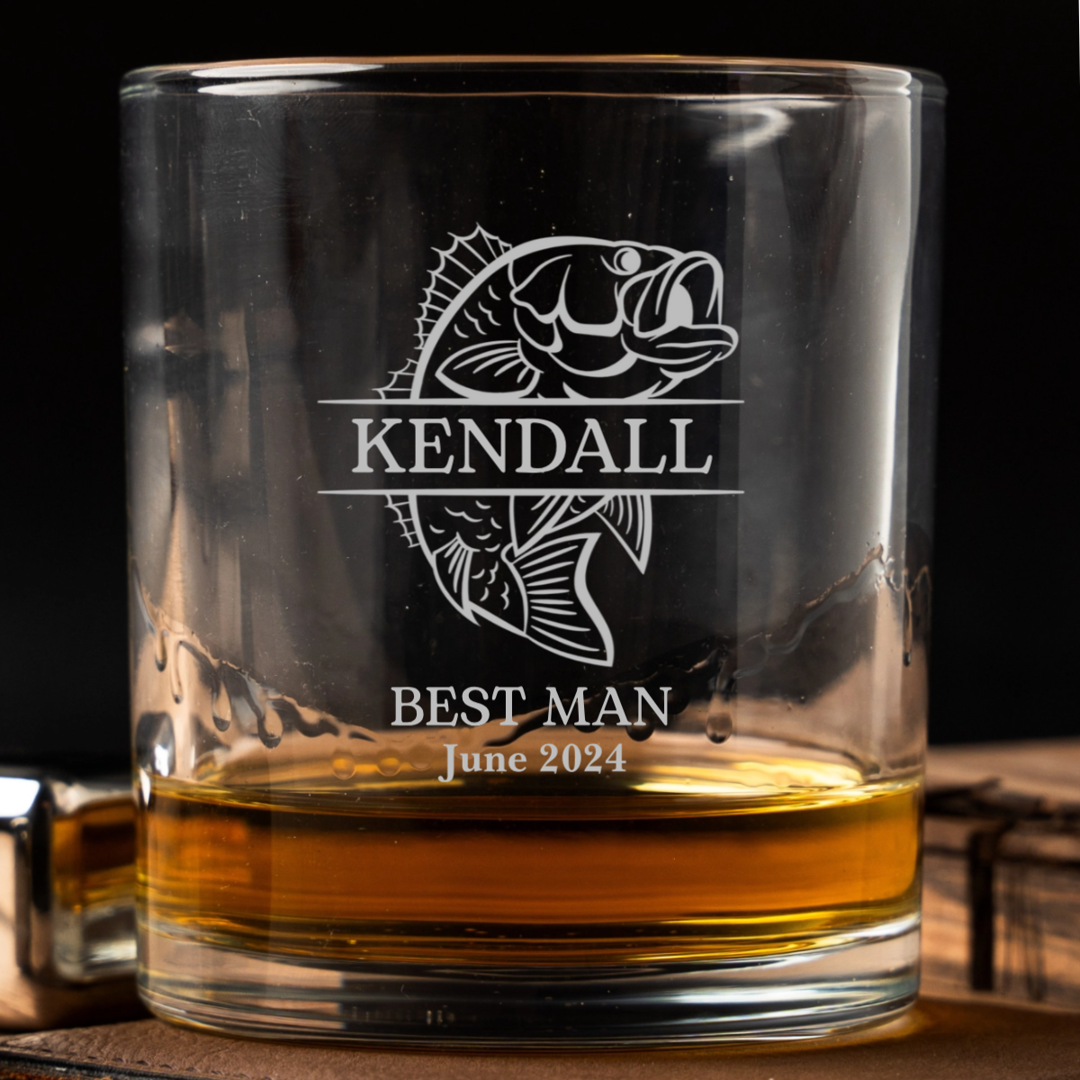 Custom Lowball Whiskey Glasses - Gentleman Series