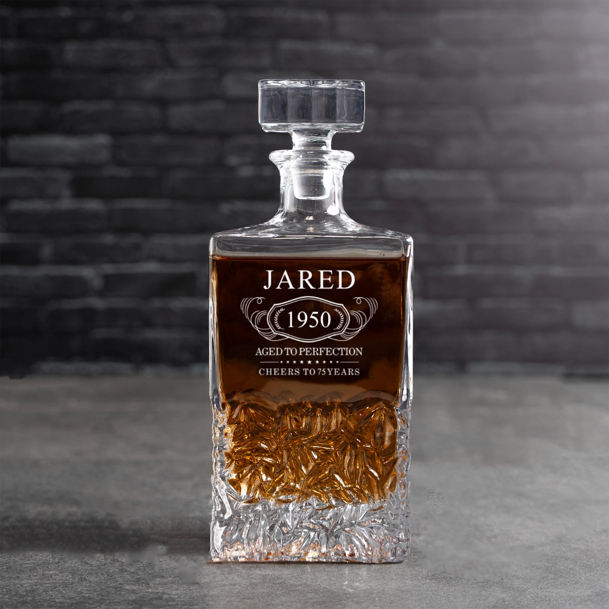 Custom Bradford Aged to Perfection Decanter