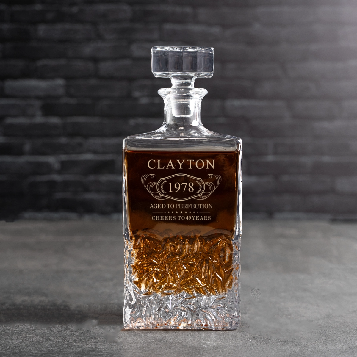 Custom Bradford Aged to Perfection Decanter