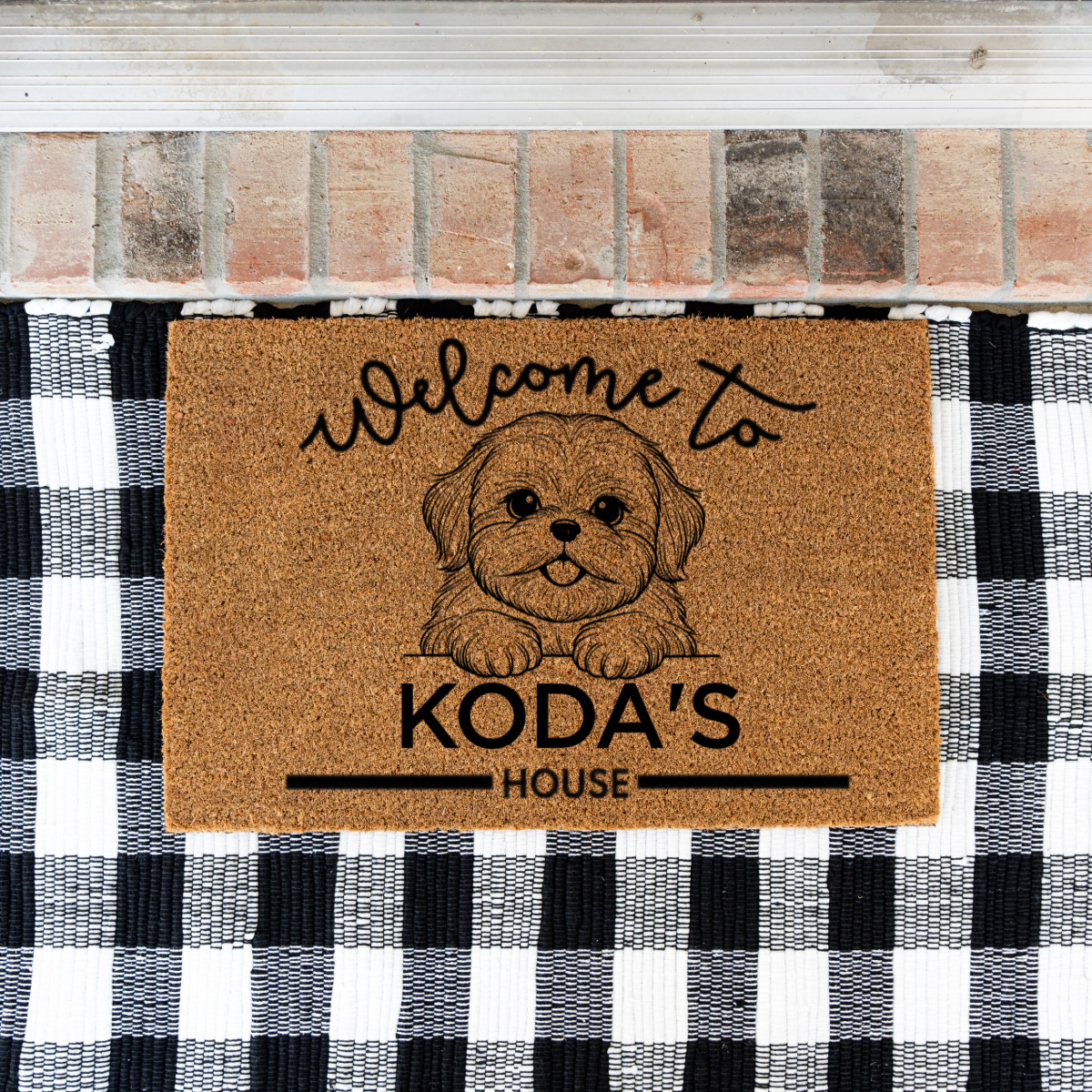 Personalized Dog's House Doormats