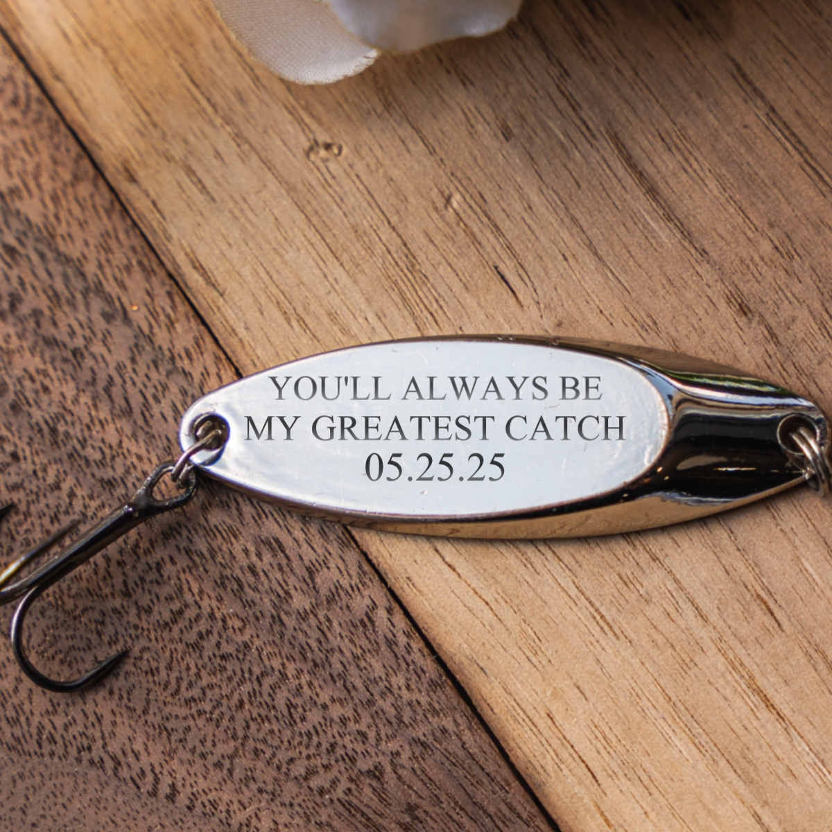 Personalized Fishing Lure with Custom Etching - Dad, Grandpa, or Husband Gift