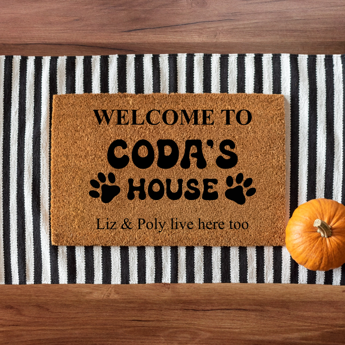 Custom Message Dog Doormat