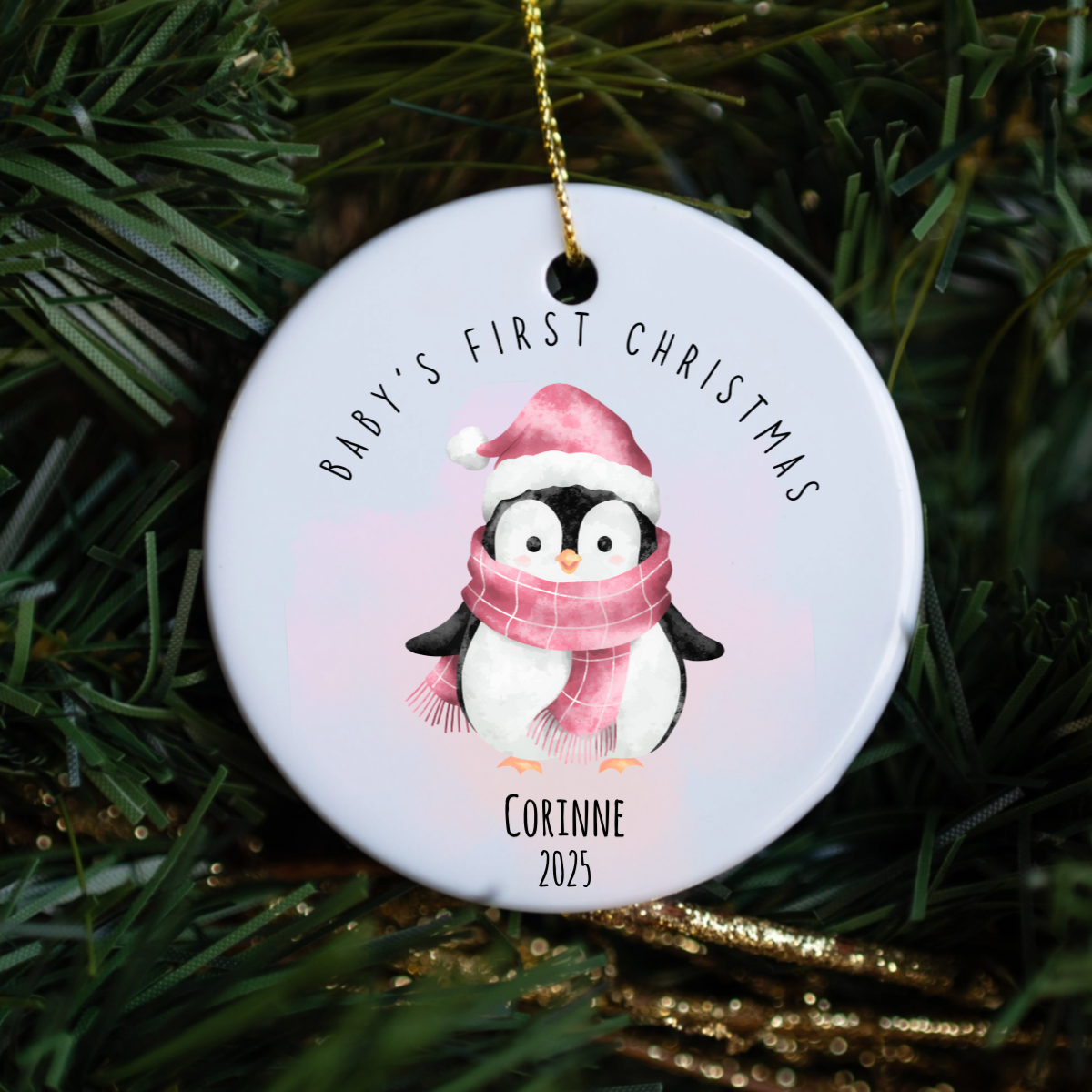 Personalized Baby's First Christmas Ornament