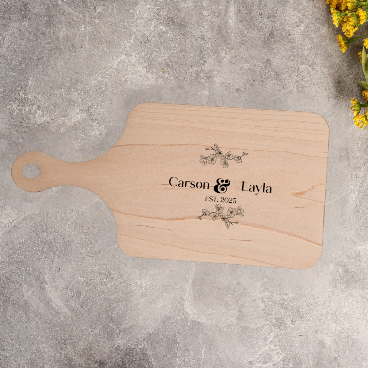 Personalized Handled Serving Boards - The Together Collection