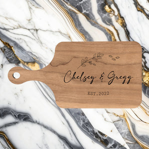 Personalized Thin Paddle Cutting Boards - Center Designs