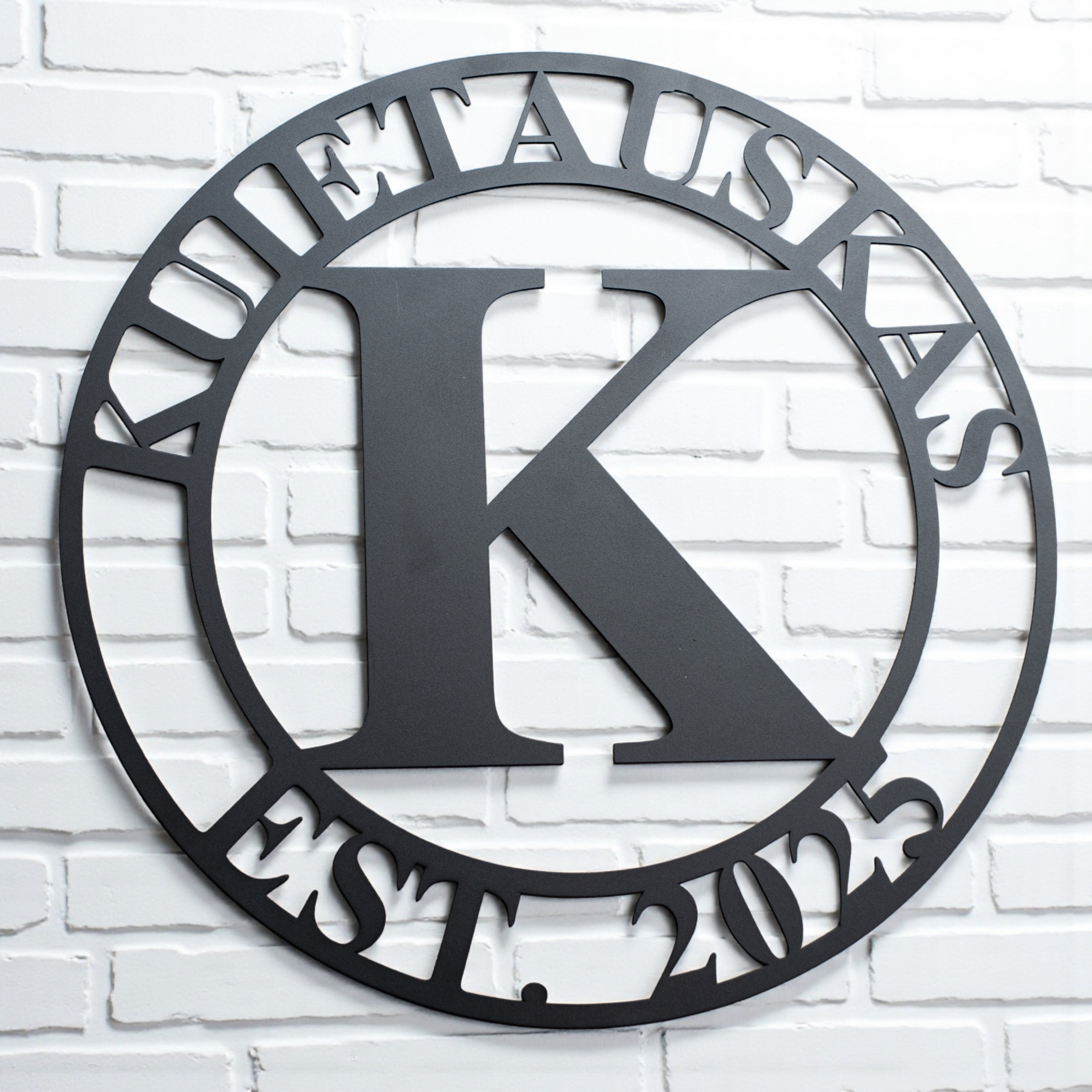 Metal Sign Initial Design