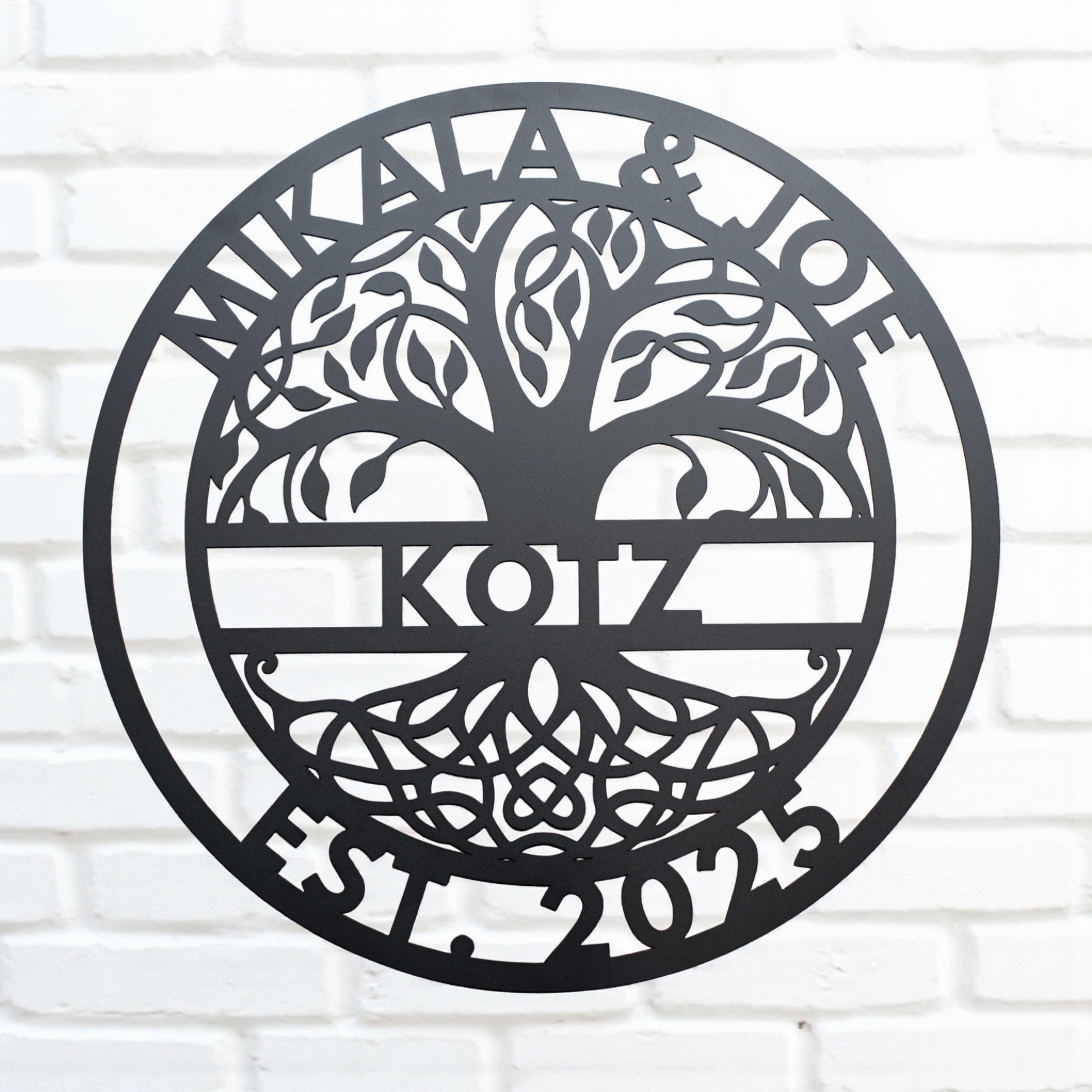 Metal Sign Family Tree