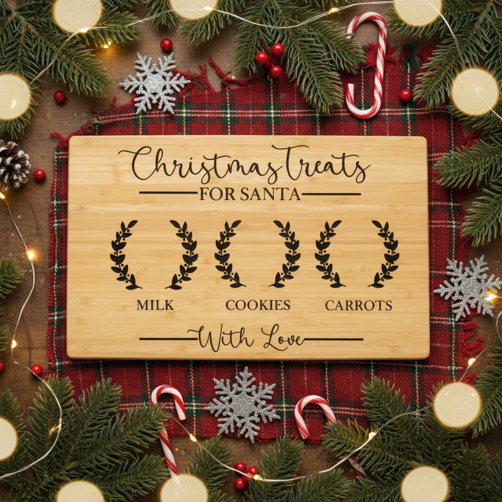 Personalized Interactive Cutting Board for Santa