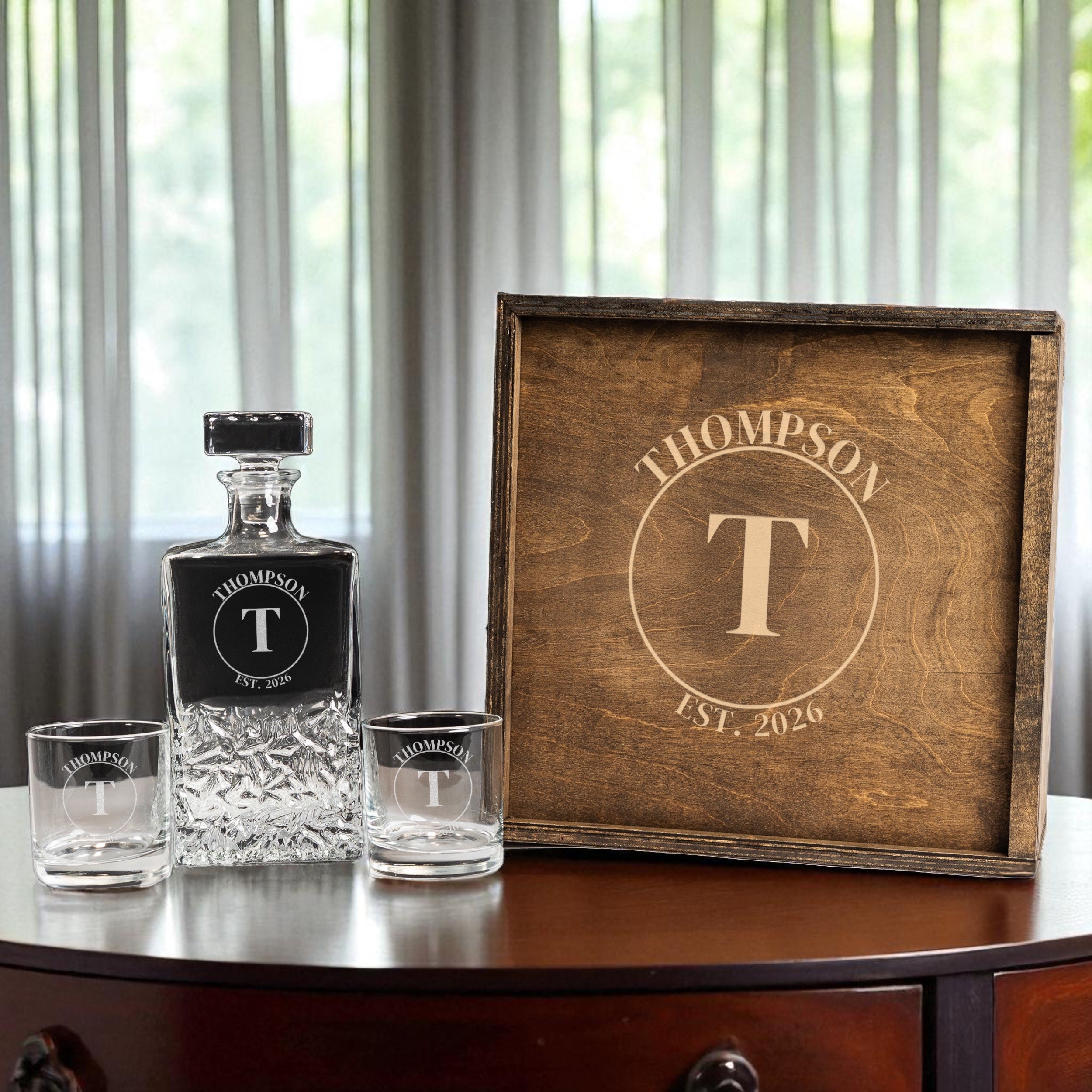 Bradford Decanter Set with Custom Gift Box