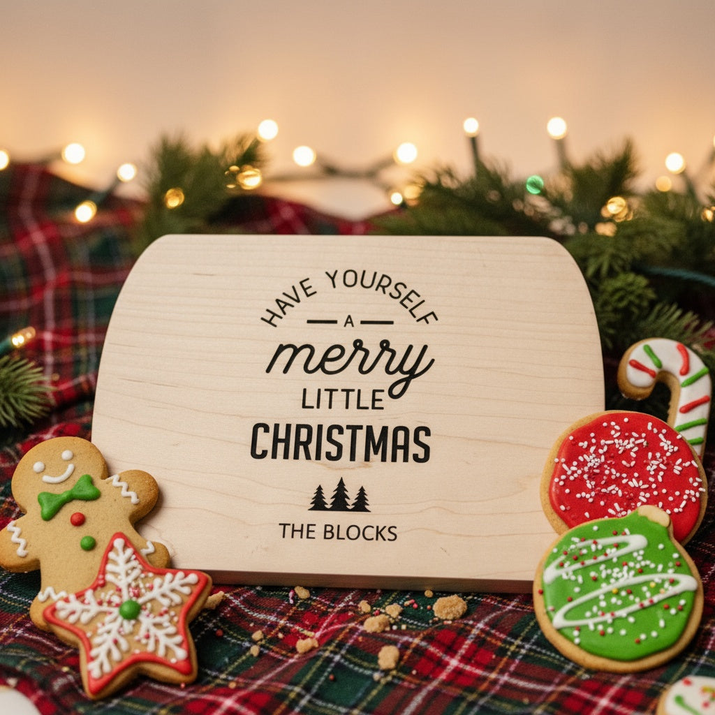 Christmas Collection Thin Oval Cutting Boards