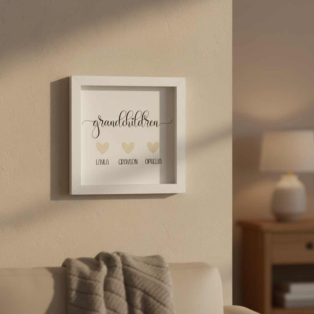 Personalized Grandchildren Name Print
